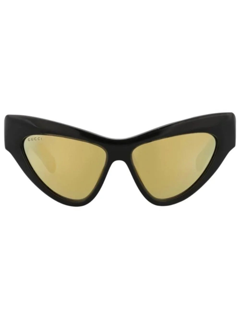 New Gucci Womens Cat Eye Black Black Gold Fashion Designer Sunglasses